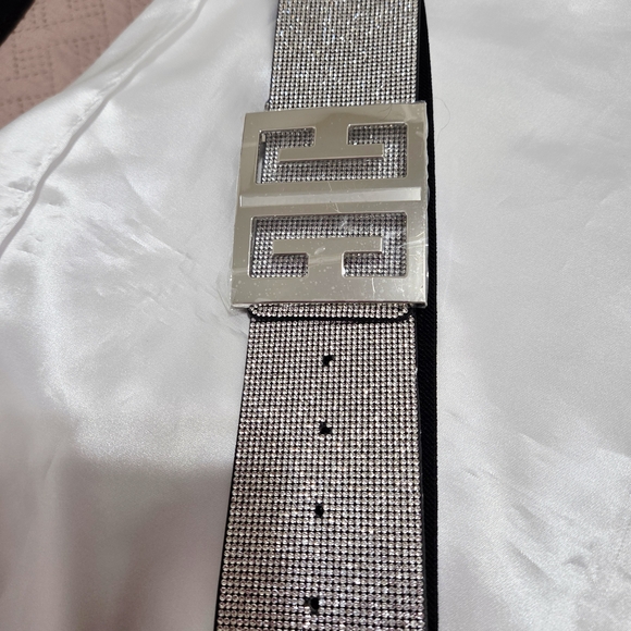 Accessories - Silver Shiny Rhinestone  Designer Belt for Women